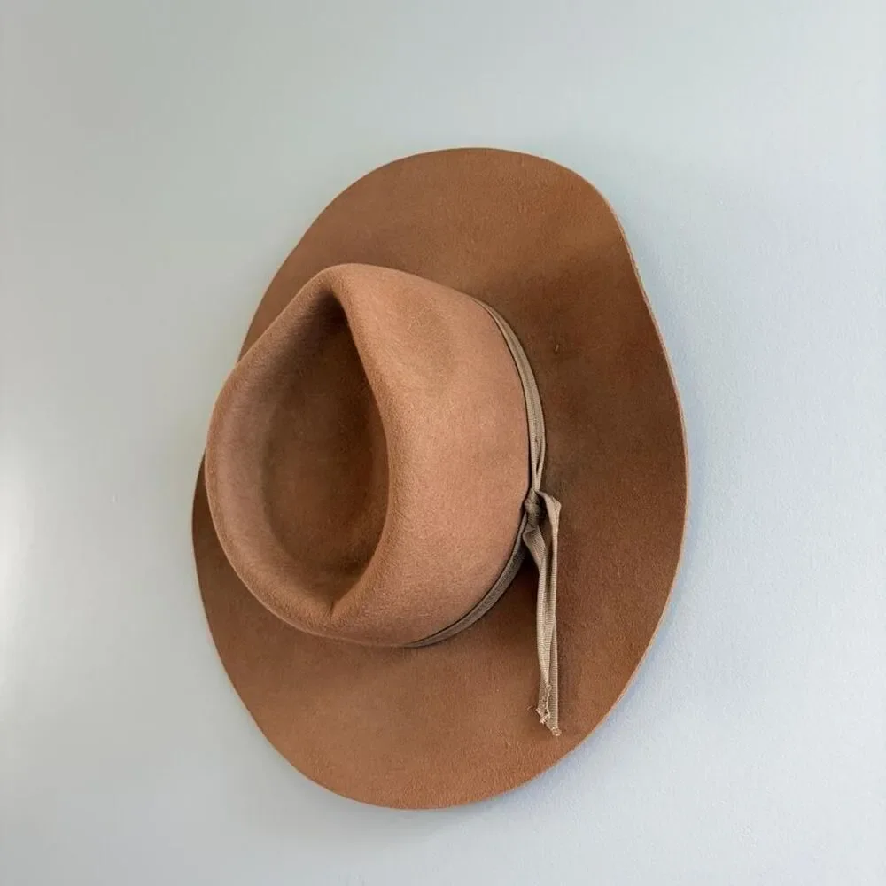 Jeanne Simmons 100% Wool Felt Wide Brim Fedora Hat #boho #western #outdoors